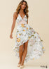 Vestido midi sexy bohemio blanco Bailey